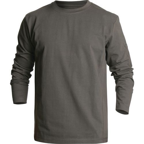 T-shirt De Travail Manches Longues Col Rond - Vert - S