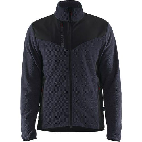 Veste Tricotée Marine Foncé Noir - S