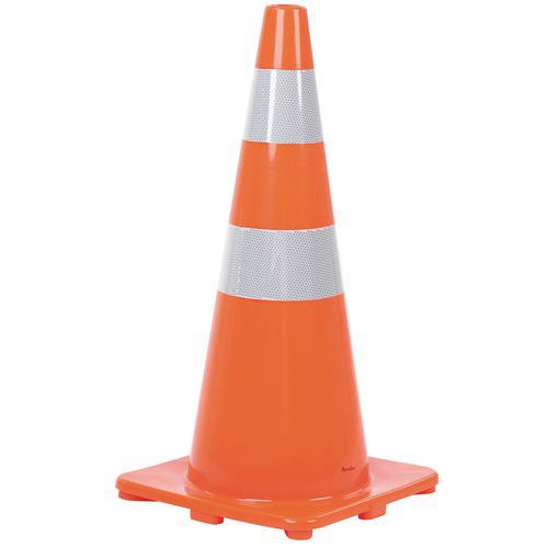 Cône De Balisage Avec Bandes Réfléchissantes H70cm