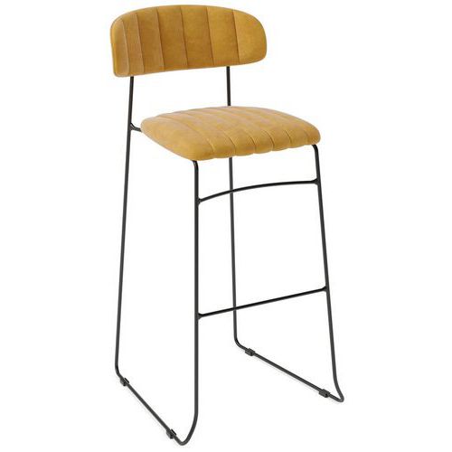 Tabouret Empilable Mundo Jaune Velours