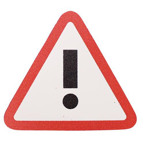 Aimants Lean Management Attention Rouge/blanc