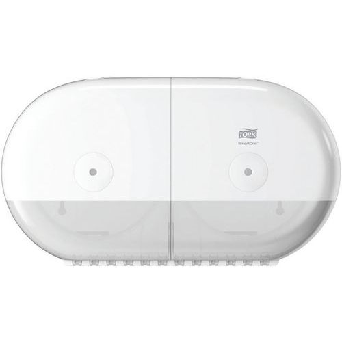 Distributeur Double Tork T9 Blanc- Papier Toilette Smartone