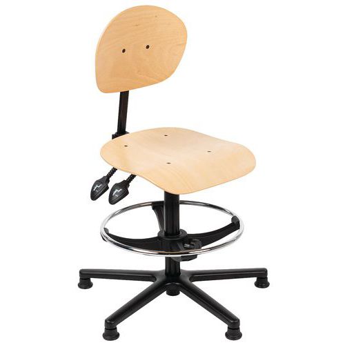 Chaise Robusto Ht Repose Pied Bois H 57 A 82c M