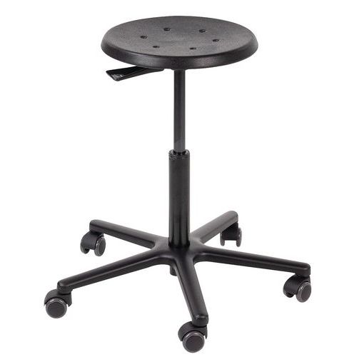 Tabouret Master Bas Roulettes Polyurethane H 50 A 70 Cm