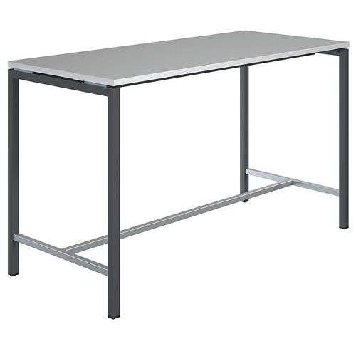 Table Haute Creo Structure Gris Plateau Gris L 180