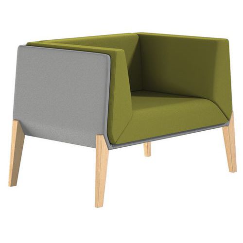 Fauteuil Accord 1 Place - Vert Gris - Quadrifoglio