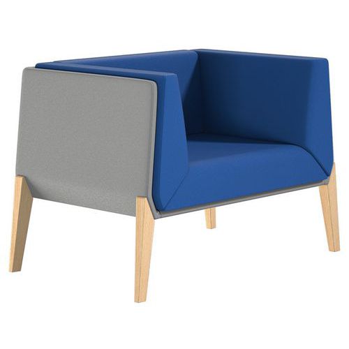 Fauteuil Accord 1 Place - Bleu Gris - Quadrifoglio