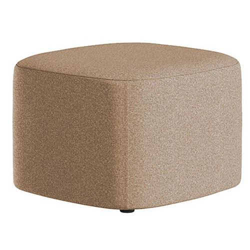 Petit Pouf Abbey Tissu Beige
