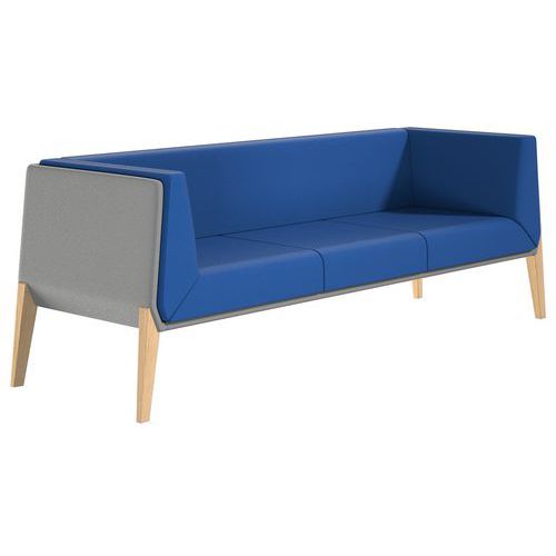 Fauteuil Accord 3 Places - Bleu Gris - Quadrifoglio