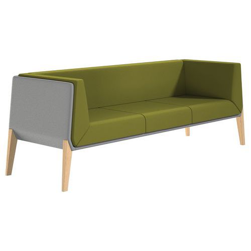Fauteuil Accord 3 Places - Vert Gris - Quadrifoglio
