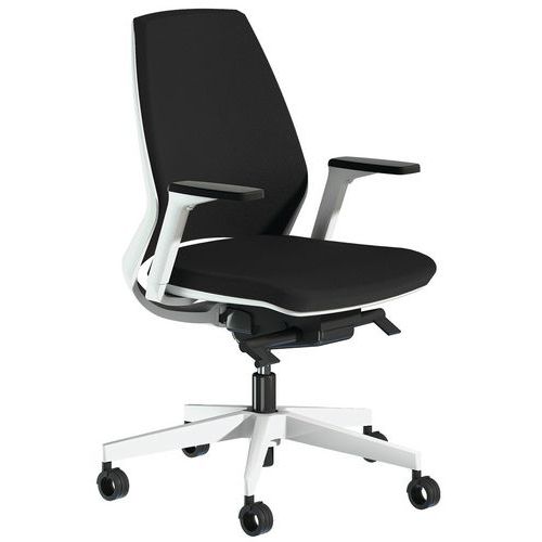 Siège De Bureau Oxygen Accoudoir 3d Tapissé Noir