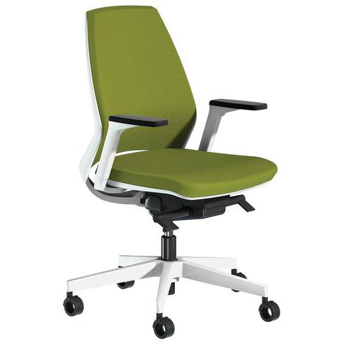 Siège De Bureau Oxygen Accoudoir 3d Tapissé Vert