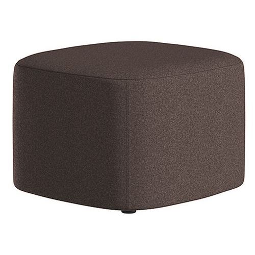 Petit Pouf Abbey Tissu Brun