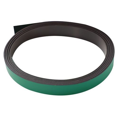 Smit Visual - Bande magnétique pour planning - Vert 10 mm x 100 cm - Éco-responsable
