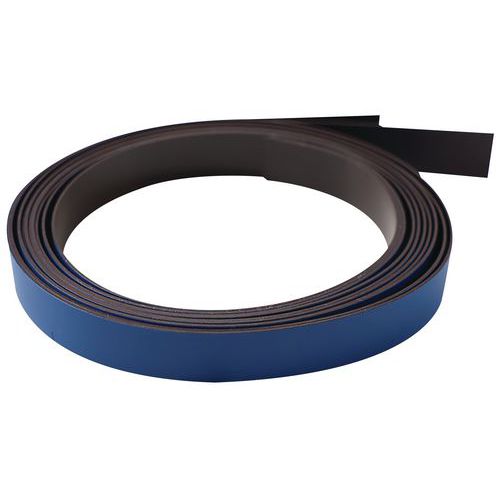 Smit Visual - Ruban magnétique pour planning - Bleu - 10 mm x 100 cm - Éco-responsable