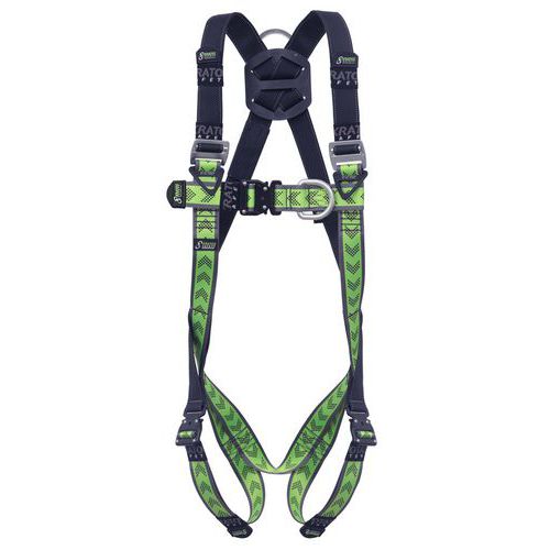 Kratos Safety - Harnais Move 3 Échafaudage L/XXL - 2 Points d'Attache - Vert/Noir - Norme EN 361