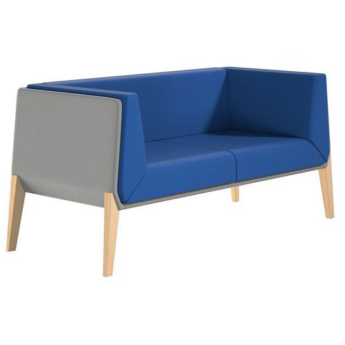 Fauteuil Accord 2 Places - Bleu Gris - Quadrifoglio
