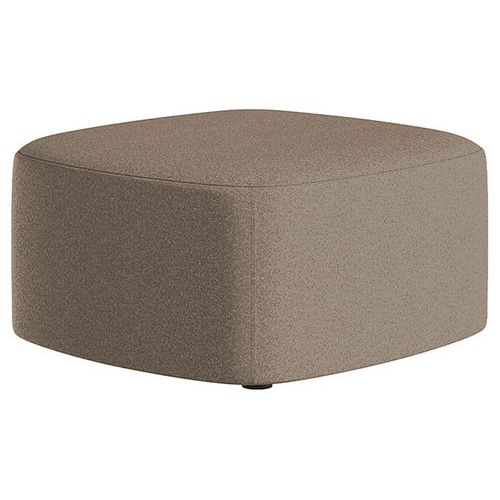 Grand Pouf Abbey Tissu Taupe