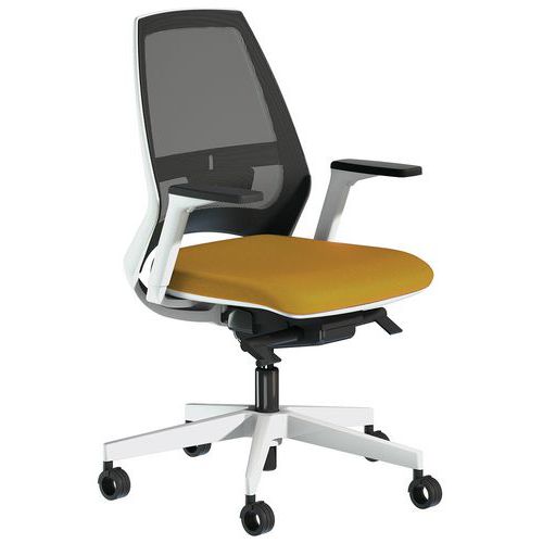 Siège De Bureau Oxygen Accoudoir 3d Résille Jaune