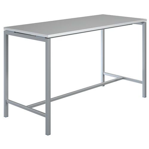 Table Haute Creo Structure Aluminium Plateau Gris L 180