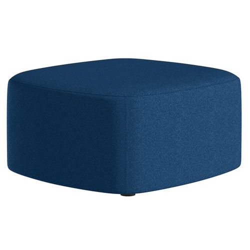 Grand Pouf Abbey Tissu Bleu