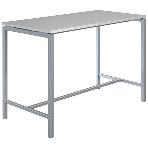 Table Haute Creo Structure Aluminium Plateau Gris L 160