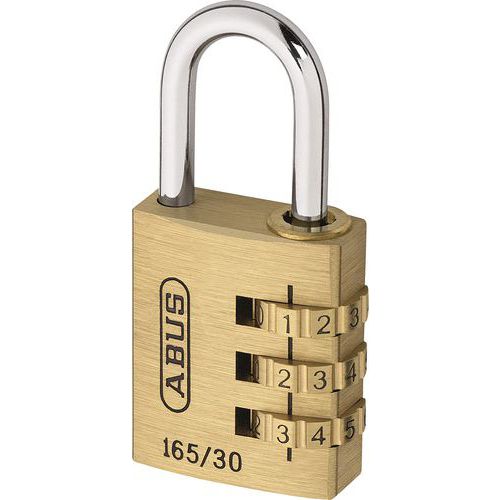 Cadenas à combinaison en laiton 165/30 Cadenas à combinaison en laiton 165/30