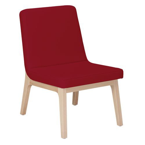 Chauffeuse Zélos Sans Surpiqûre Hêtre Géranium