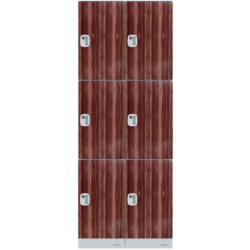 Vestiaire En Plastique 6 Cases/ 2 Colonnes