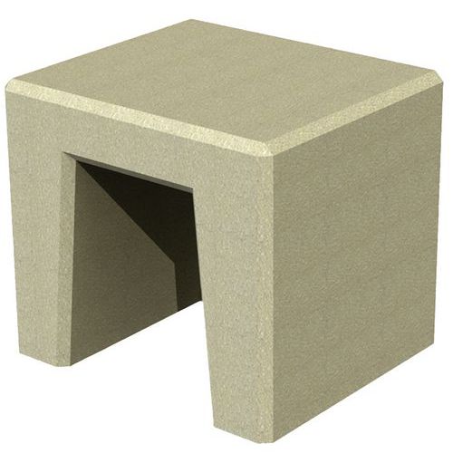 Banquette Story Béton Ocre Sablé L 50 Cm Monobloc Autostable. Epaisseur 100 Mm. Pour La Réception De La Banquette Prévoir Un Engin De Manutention (transpalette...). Livraison Avec Déchargement Compris Sans Portage Pour Toute Demande De Mise En Place Merci De Nous Contacter Pour Chiffrage De La Prestation. A Poser Sur Sol Dur. Version À Sceller Sur Demande Sans Supplément (tiges Filetées Non Fournies).