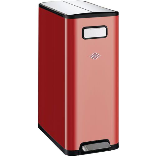 Poubelle Big Double Master 2x20 Ltr Wesco Rouge