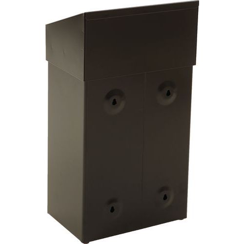 Poubelle Clapet V-part 18 L Noir