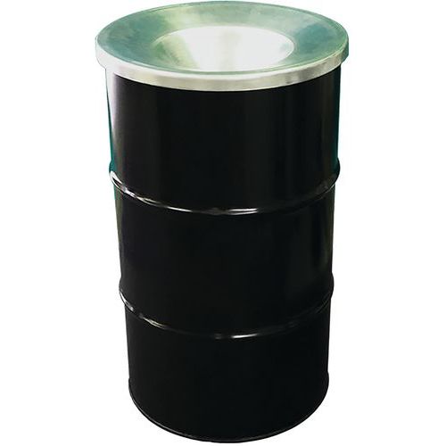 Poubelle The Binbin 120l Avec Couvercle Ignifuge Noir