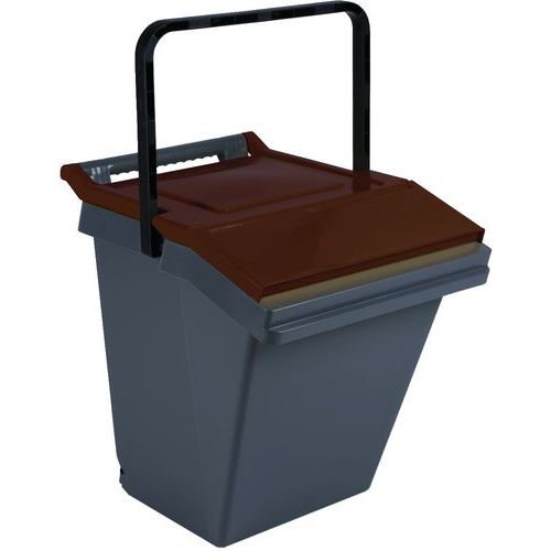 Récipient De Séparation Des Déchets Easytech 40l Marron/noir