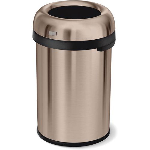 Poubelle Bullet Open Top 115l Simpele Human Or Rose
