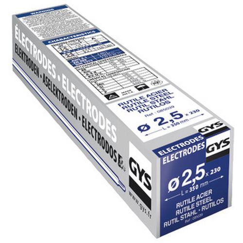 Electrode Rutile Pour Acier Courant Diamètre 25mm