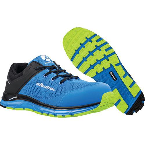 Albatros - Chaussures de sécurité LIFT BLUE IMPULSE LOW S1P ESD HRO SRA - Bleu - Pointure 40 - Embout non métallique, Tige Mesh