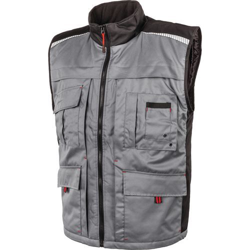 Gilet De Travail Edison Coloris Gris-noir Taille L