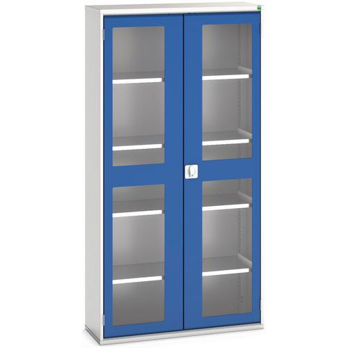 Bott 1 Armoire Verso Portes Transparentes Avec 4 Tablettes 1050x350x2000_bott