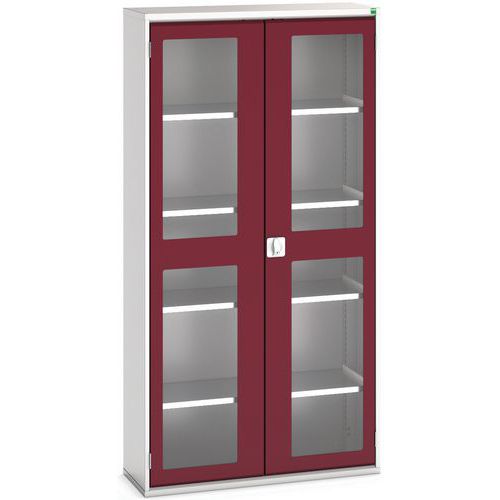 Bott 1 Armoire Verso Portes Transparentes Avec 4 Tablettes 1050x350x2000_bott