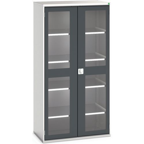 Bott 1 Armoire Verso Portes Transparentes Avec 4 Tablettes 1050x550x2000_bott