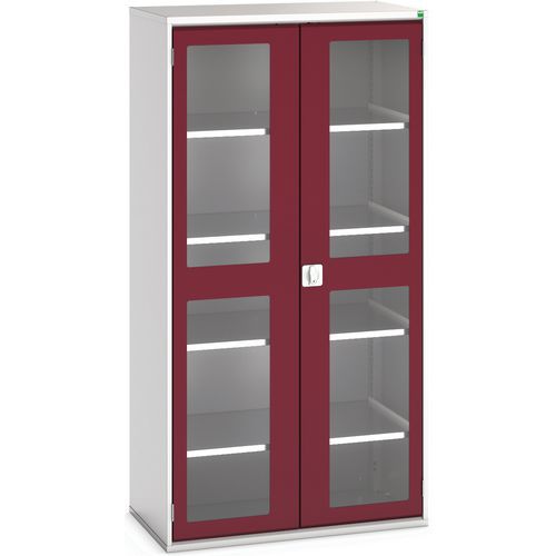 Bott 1 Armoire Verso Portes Transparentes Avec 4 Tablettes 1050x550x2000_bott