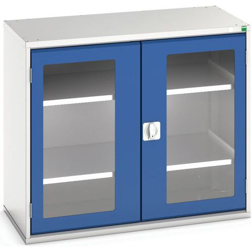 Armoire Verso Portes Transparentes Avec 2 Tablettes 1050x550x900