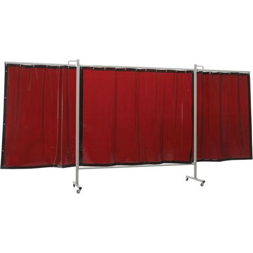 Cepro - Écran de soudure OMNIUM XL - 2150mm x 200cm - Mobile - Beige - Norme EN 1598