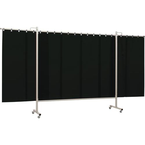 Cepro - Écran de soudure triptyque OMNIUM PVC Vert - 2150 mm x 200 cm - Mobile - Norme EN 1598