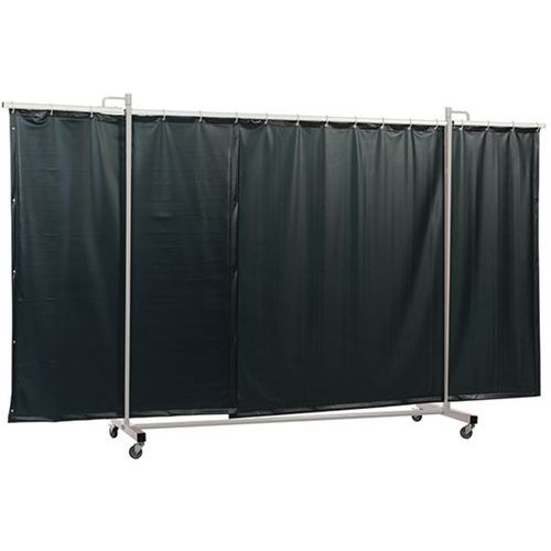 Cepro - Écran de soudure triptyque ROBUSTO 180 cm Vert - Mobile - Norme EN 1598