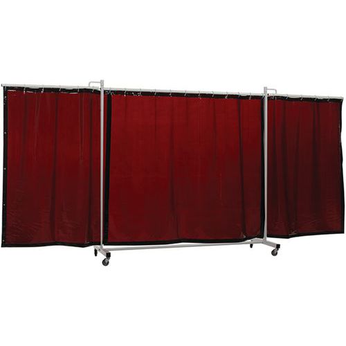 Cepro - Écran de soudure triptyque Trityque XL 180 cm - Beige - Robusto - Mobile - Norme EN 1598