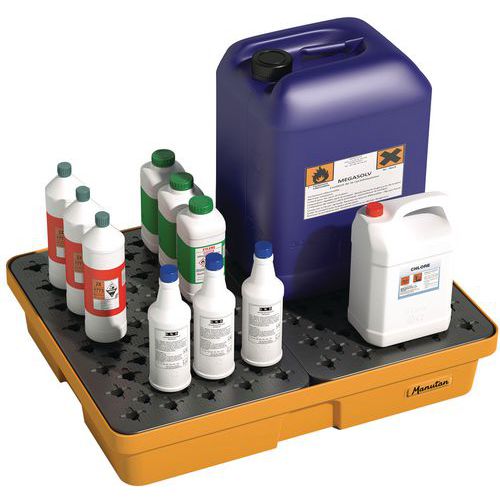 Bac de rétention de laboratoire - 60 L - Manutan Bac de rétention de laboratoire - 60 L - Manutan