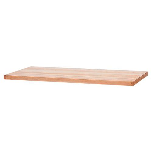 Etablis Francois - Plateau Hêtre Massif Étuvé Verni - 150 x 5 x 80 cm - Mobilier d'atelier Robuste et Durable