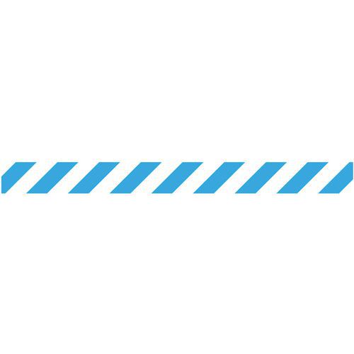 Bande Adhésive Hachurée Bleu/blanc 90x1000mm